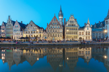 Naklejka na ściany i meble Ghent Town in Belgium