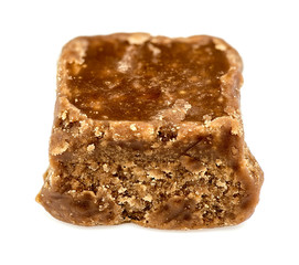 Macro closeup of tasty chocolate fudge