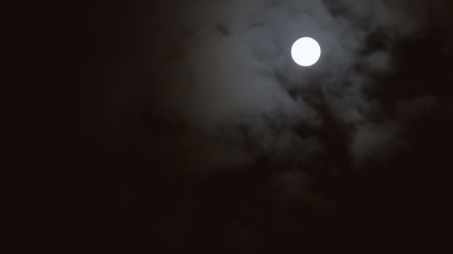 Full moon clouds timelapse