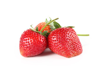 Strawberry on white background
