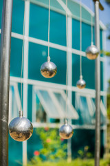 Newton's cradle in park Nhong na ri Phetchaboon.