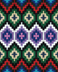 ..Wool strips-belt with colorful designs