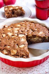Whole wheat apple cake