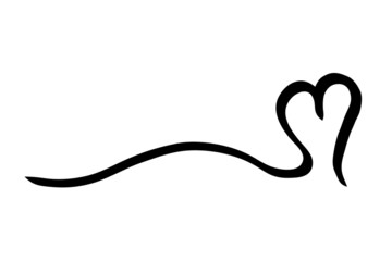 Holz-Herz Silhouette