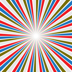 Ray background of colored rays