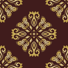 Orient Seamless  Pattern. Abstract Background