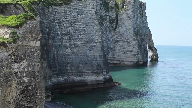 Famous cliffs of Etretat, Normandy, France