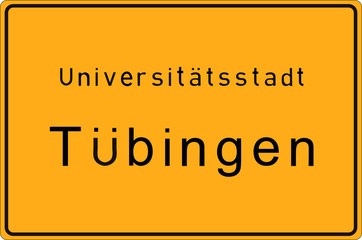 Tübingen - Universitätsstadt - Ortsschild