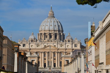 Fototapeta na wymiar Saint Peter's Basilica in Rome