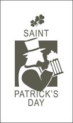 Template flyer St. Patricks Day