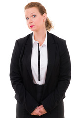 fragender, unsicherer blick
