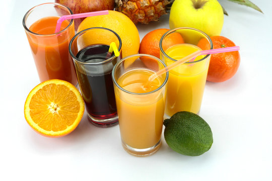 Verres De Jus De Fruit