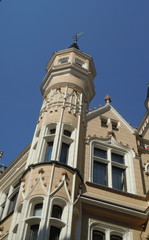 Fototapeta na wymiar Gothic revival architecture (Riga, Latvia)