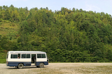 blank tour bus