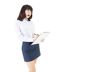 笑顔のOL女性