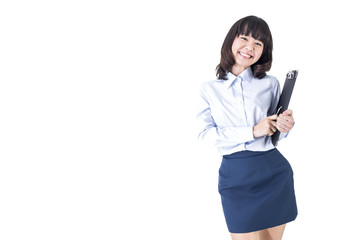 笑顔のOL女性