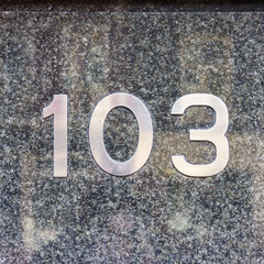 house number 103
