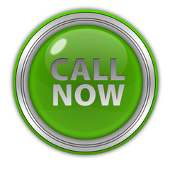 call now circular icon on white background