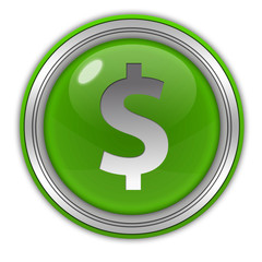 money circular icon on white background