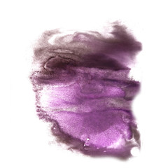 abstract Grey, violet drawing stroke ink watercolor brush water