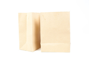 Two brown paper bag