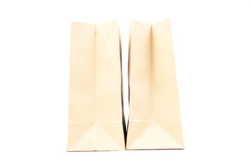 Two brown paper bag