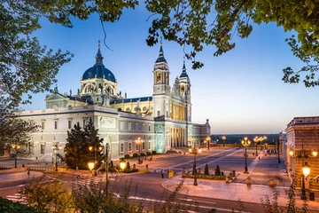 Papier Peint photo autocollant Madrid Madrid, Espagne à la cathédrale de l& 39 Almudena