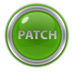 Patch circular icon on white background
