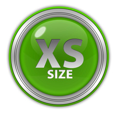 XS size circular icon on white background