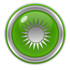 Sun circular icon on white background