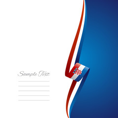 Croatia right side brochure cover vector