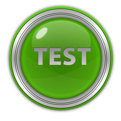 Test circular icon on white background