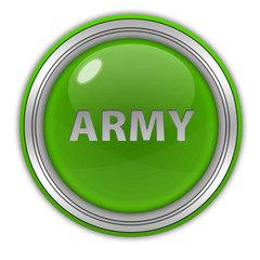 Army circular icon on white background