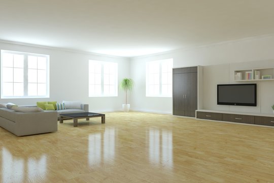 modern 3d interior