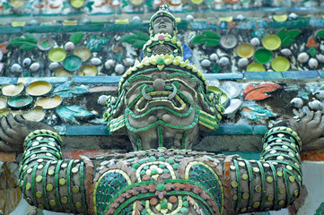 Close up details of statue taken in Bangkok