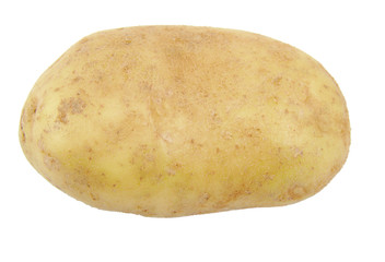 Potato isolated on white.