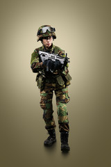 NATO soldier.