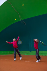 Plakat tennis school