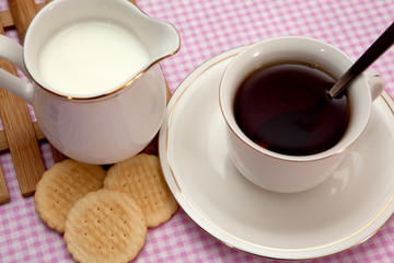 Pastries and tea