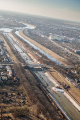 Aerial view of Wroclaw city