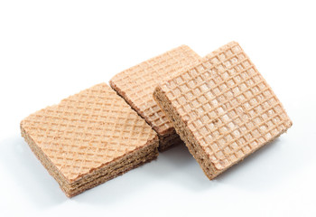 Pile of chocolate wafers
