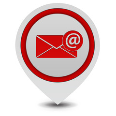 email pointer icon on white background