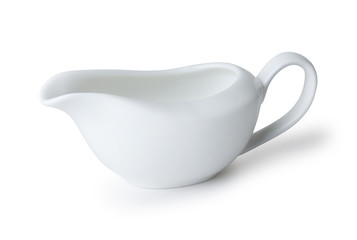 Gravy boat isolated on a white background
