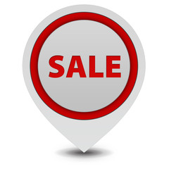 sale pointer icon on white background