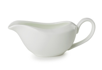 Gravy boat isolated on a white background