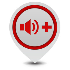 Obraz premium volume pointer icon on white background