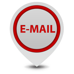 E-mail pointer icon on white background