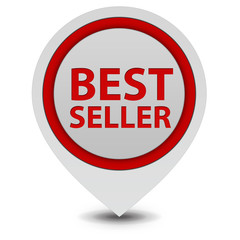 Best seller pointer icon on white background