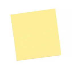 Yellow stick note on white background - 76219491