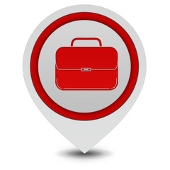 Bag pointer icon on white background